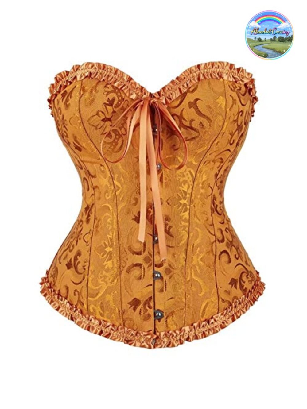 Zipper Front Corset Top Bustier Lingerie Polyester Spandex Waist Training